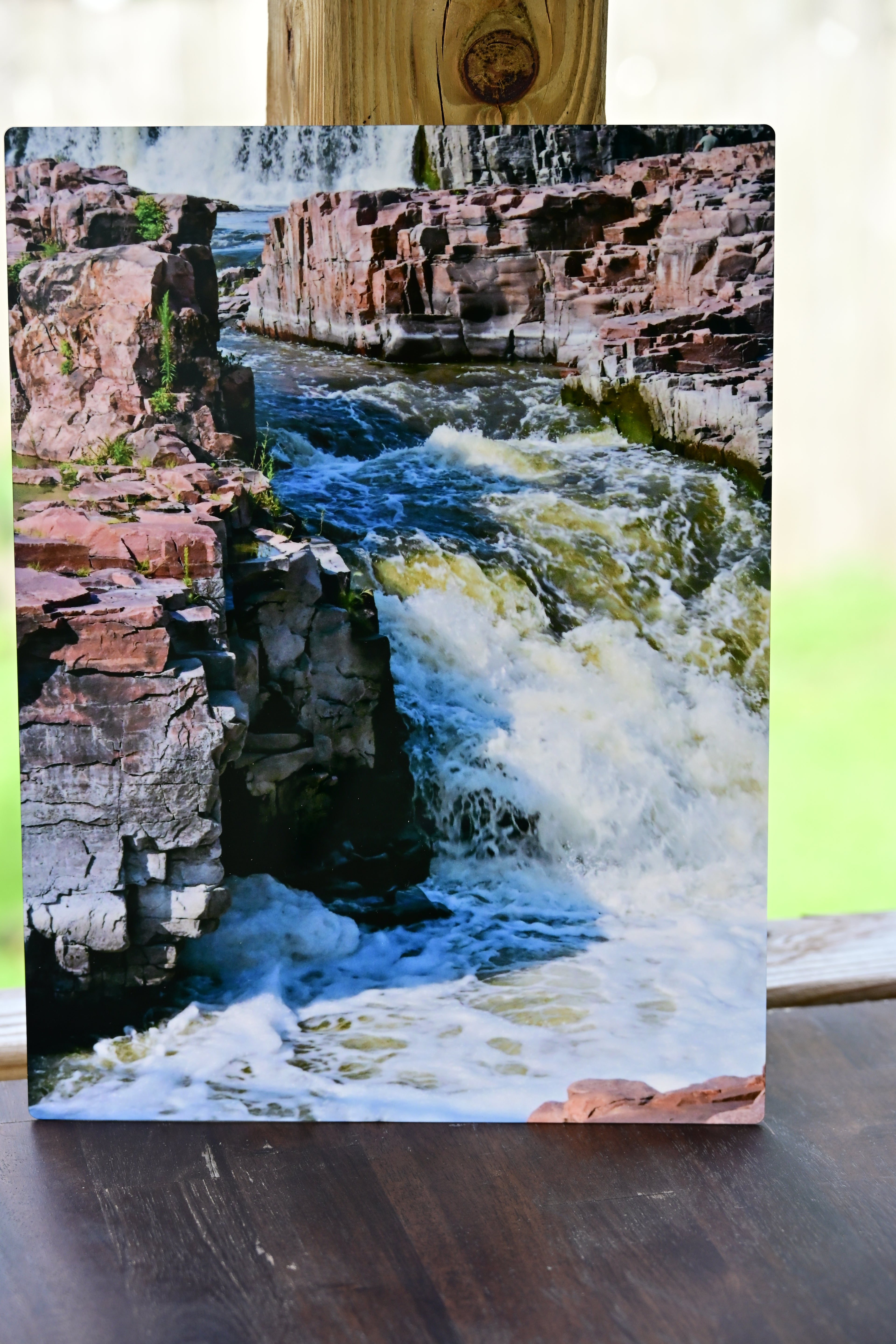 METAL PRINT OF THE FALLS AT SIOUX FALLS, SD.